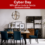 Cyber Day en Crate & Barrel: 10% de descuento en toda la tienda online