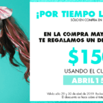 Cupón Sally Día de la Niña de $150 de descuento en compras de $999 válido hoy 30 de abril