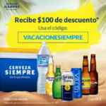 Código cervezas Modelo de $100 de descuento en compras en línea durante estas vacaciones