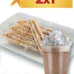 Promoción Chedraui de 2x1 en frappés y churros de azúcar