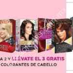 Promoción Combo Loco HEB de 3x2 en colorantes para el cabello