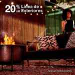 En Crate and Barrel 20% de descuento en exteriores