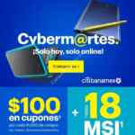 Promoción Best Buy Cyber Martes Citi Banamex: $100 en cupones por cada $1,000 + 18 MSI