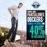 Compra unos pantalones Dockers y llévate una camisa o playera con 40% de descuento
