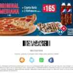 Nuevo cupón Domino's Pizza de pizza mediana + cajeta Baitz + 2 refrescos por $165