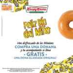 Promoción Krispy Kreme Día del Niño: Compra una donana y recibe dona glaseada gratis si vas disfrazado de minion