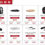 Promoción timbres La Comer de asador Cobb y accesorios