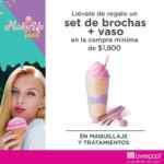Promoción Liverpool Make Up Tour: Set de brochas y vaso de regalo en compras desde $1800 en maquillaje y tratamientos