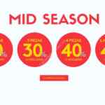 Mid Season Sale en Promoda online: Hasta 45% de descuento directo dependiendo la cantidad de prendas que compres