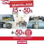 Gran Venta de Etiqueta Roja Sears: Hasta 50% de descuento + hasta 15 meses sin intereses del 12 al 15 de abril