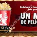 Promoción Sin Delantal Mes de película: cupón de $100 por cada 5 pedidos y 30% de descuento en Cinépolis Klic