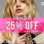 En Steve Madden 25% de descuento este fin de semana en todas las tiendas