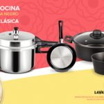 Promoción Vasconia de batería de cocina 5 piezas + olla de presión por $899 pesos