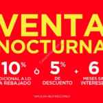 Venta Nocturna Muebles Pergo: 10% de descuento adicional a lo rebajado ó 5% + 6 msi