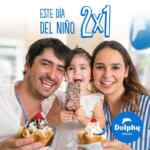 Promoción Helados Dolphy Día del Niño: 2x1 en helados, sundaes y paletas
