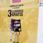Promoción Lego Store de 3 llaveros de regalo en compras de $1,399 o más
