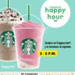 Starbucks Happy Hour: 2x1 en Frappuccino del 24 de Abril al 08 de Mayo 2019