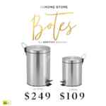 En The Home Store botes de basura metálicos desde $109 pesos