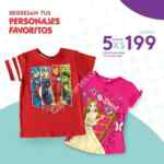 Promociones Día del Niño Promoda: playeras infantiles de Disney, Avengers, etc. a 5x$199