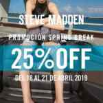Promoción Spring Break Steve Madden: 25% de descuento durante vacaciones de semana santa