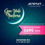 Venta Nocturna Aeromar: Viajes sencillos desde $695