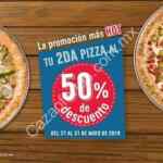 Promoción Dominos Pizza Hot Sale 2019: 2×1½ en Pizzas del 27 al 31 de Mayo 2019