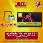 En City Club pantalla Smart TV de 32" Pioneer a $2,999 y hasta 18 msi