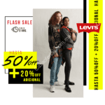 Flash Sale Osom: Hasta 50% de descuento en Levis + 20% adicional