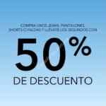 Promoción American Eagle: Segundo a mitad de precio en shorts, jeans, pantalones o faldas