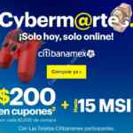 Ofertas Best Buy Cyber Martes Citi Banamex 21 de mayo: $200 en cupones por cada $2,000 de compra + 15 MSI