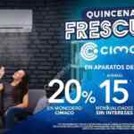 Quincena de frescura Cimaco: Hasta 25% de descuento ó 20% en monedero y 15 msi en aparatos de clima