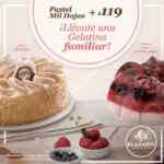 Promoción El Globo Día de las Madres: Compra un pastel mil hojas + $119 llévate una gelatina familiar