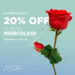 Código Enviaflores.com de 20% de descuento en toda la tienda hoy 8 de mayo
