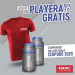 En GNC compra 2 proteínas Isopure de 3lbs y llévate una playera dry fit de regalo