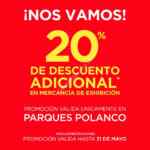 Liquidación Muebles Pego Parques Polanco: 20% de descuento adicional en mercancía de exhibición