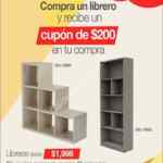 Código Office Max de $200 de descuento en libreros de madera