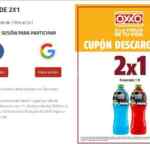 Cupón Oxxo de 2x1 en Powerade de 1 litro