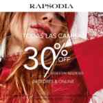 En Rapsodia 30% de descuento en todas las camisas del 1 al 5 de mayo