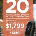 Promoción Dockers en Sears: 20% de descuento en Dockers Women y smart band de regalo en compras a partir de $1,799