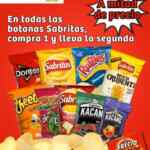 En Soriana Mercado segundo a mitad de precio en botanas Sabritas del 10 al 13 de mayo