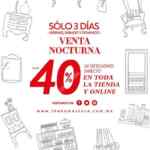 Venta Nocturna The Home Store 31 de mayo al 2 de junio: Hasta 40% de descuento en tiendas y online