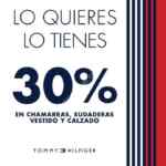 En Tommy Hilfiger 30% de descuento en chamarras, sudaderas, vestido y calzado