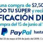 Promoción Walmart PayPal Hot Days 2019: Compra $2500 o más en Súper y recibe $500 para tu siguiente compra