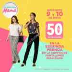 Promoción Woolworth Día de las Madres: Segundo a mitad de precio en pantalones este 9 y 10 de mayo