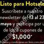 Promoción Linio Hot Sale 2019: Obtén 1 de 3 cupones de $1000 de descuento