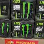 Promoción Monster Energy de toalla para gym Gratis en empaques 4 pack