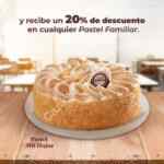 Promoción El Globo Día del Maestro: 20% de descuento en pasteles si presentas credencial de maestro o estudiante