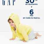 En Gap 30% de descuento + 6 msi en toda la marca