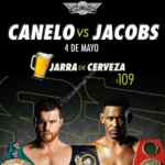 Promoción Wingstop pelea de Canelo vs Jacobs: Jarra de cerveza a $109 hoy sábado 4 de mayo