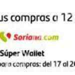 Promoción Soriana Santander de 1 mes de bonificación en compras a 12 meses sin intereses